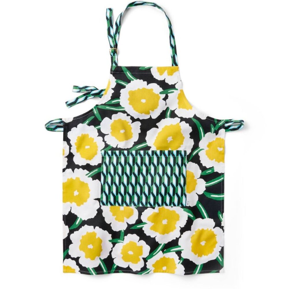 NWT Arrow Geo Green/Yellow Poppy Adult Cooking Apron - DVF for Target